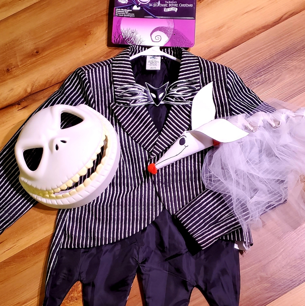 Jack Skellington Disney Costume Jacket and Mask